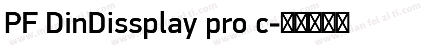PF DinDissplay pro c字体转换